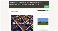 Desktop Screenshot of bonde.nu