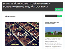 Tablet Screenshot of bonde.nu